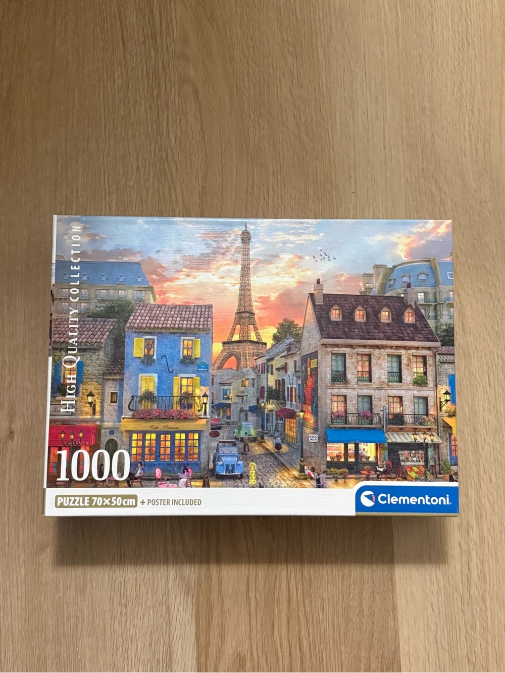 1000-Piece Paris Street Puzzle - Clementoni